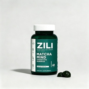 Gummies véganes sans gluten à marque privée avec Ashwagandha, ACV, Matcha, Cognizin, Vitamines <span class=keywords><strong>B12</strong></span> et D2 pour le soutien intestinal, cérébral et anti-stress - Product Image 3
