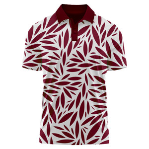 Camisa de Golf de Alta Gama para Hombre, Manga Corta, Bordado 3D, Logotipo Personalizado, Diseño Sólido, Antiarrugas, Spandex/Poliéster, Corte Regular - Product Image 5
