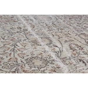 Vintage Rug, 5.4x8.6 ft Large Rug, Gray <b>Brown</b> <b>Wool</b> Rug - Product Image 3