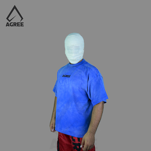 เสื้อทีเชิ้ตผู้ชายทรงโอเวอร์ไซส์ผ้าคอตตอนผ้า100% แห้งเร็วแขนสั้นพิมพ์ลายดิจิตัลโลโก้ออกแบบได้ตามต้องการ - Product Image 4