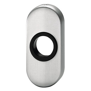 Aluminium F1 Escutcheon Thickness 14.5 mm Round Oval Rosette <b>with</b> Lever Handle 2033/0000 Model Crystal <b>Frames</b> by EDI - Product Image 1