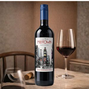 Midtown - Vino Rosso Semidolce Tempranillo Garnacha 11% ABV Vino Rosso Spagnolo 750ml - Product Image 3