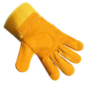 Guantes de Trabajo de Cuero Vacuno Duraderos de Grado A Resistentes al Desgaste para Logística de Almacén y Mantenimiento General - Product Image 5