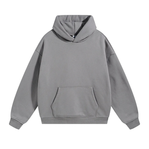Sweat à capuche surdimensionné pour homme de haute qualité, 400 g/m², poids lourd, en polaire, pour l'hiver, avec poche, impression de logo OEM, couleurs et tailles personnalisées - Product Image 1