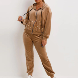Online Sale Women Tracksuit <b>Hoodie</b> Sweatpants Jogger Sets Cargo Pants Tracksuits Unisex Sweat Suits 2 Piece Set Drawing Elastic - Product Image 1