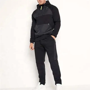 Vêtements de sport personnalisés pour hommes Survêtement confortable deux pièces pour hommes - Product Image 1