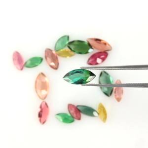 Pierre précieuse en vrac 3x6mm-4x7mm de tourmaline pour la fabrication de bijoux par grossiste - Product Image 3