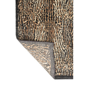 Alfombra Afgana de Lana Anudada a Mano, Estilo Gilded Age, Gris y Negro con Patrón Abstracto, para Decoración de Sala de Estar, Rectangular 9x12, para Pasillo, ENM-9004 - Product Image 5