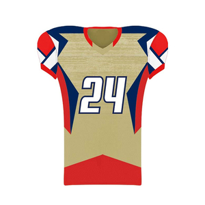 Uniforme de fútbol americano con logotipo personalizado de moda disponible en diferentes colores Uniforme de camiseta de fútbol americano transpirable - Product Image 2