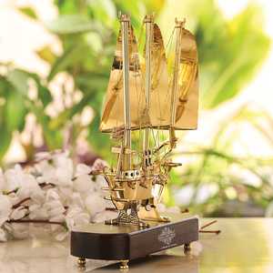 Indian Art Villa - Maqueta de Barco/Yate de Latón Hecha a Mano, Decoración Miniatura para el Hogar - Product Image 2
