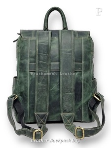 Mochila de cuero de diseñador, seguro, espacioso, precio al por mayor, clásico, hecho a mano, negocios, directo de fábrica, descuentos a granel, tendencias - Product Image 4