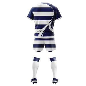 2025 Haute Qualité Sublimation Personnalisé Rayé Sport Porter Rugby Uniformes Hommes OEM Rugby Kits Rugby Chemises Jersey à vendre - Product Image 4