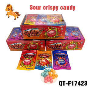 Bonbons super acidulés et croustillants Yummy QT-F17423 - <span class=keywords><strong>11g</strong></span>, paquet individuel, saveur fruitée, sucrés, 30 pièces, boîte <span class=keywords><strong>de</strong></span> présentation, collation pour enfants - Product Image 2