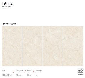 Carrelage en céramique poli de haute qualité 600x1200mm pour intérieur, carrelage en porcelaine, pierre frittée pour salon, salle à manger, salle de bain, salle de sport - Product Image 6