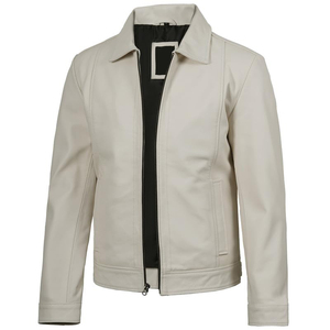 Chaqueta de Cuero de Oveja Genuina de Nuevo Diseño al por Mayor para Hombre, Material Transpirable, Mangas Completas, Resistente al Viento, Ropa de Calle para Invierno - Product Image 4