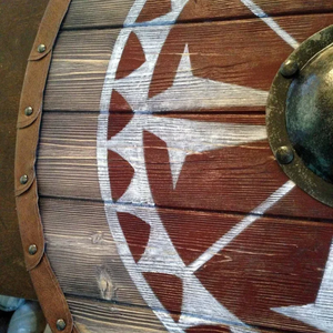 Escudo Vikingo, armadura de madera medieval, decoración del hogar, Escudo de regalo novedoso - Product Image 6