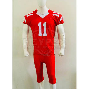 Nouvelle arrivée Uniforme de football américain personnalisé Ensemble de haute qualité en Offre Spéciale de couleur unique avec affichage du nom de l'équipe - Product Image 6