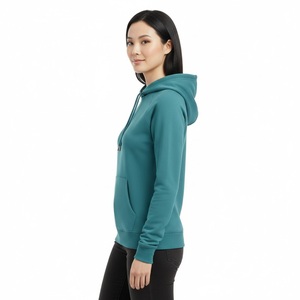 Sudadera con Capucha Gris Claro para Imprimir, Sudadera de Forro Polar de Primera Calidad, Sudadera Urbana para Mujer, Sudadera de Algodón de Alta Densidad - Product Image 3