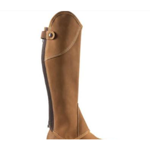 Demi-chaps en cuir Milan de qualité supérieure, demi-chaps en cuir pleine fleur respirants et durables, demi-chaps et guêtres Horse Soft Rider - Product Image 4