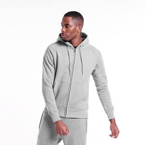 Men's Oversized 100% Cotton <b>Hoodie</b> Heavyweight Winter Sweatshirt with Super <b>Zip</b> and Thermal Thick Zipper OEM Service - Product Image 1