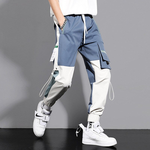 Pantalon de jogging mi-élastique en velours côtelé pour homme avec logo personnalisé, séchage rapide, respirant, décontracté, pour le sport et le fitness, vente chaude - Product Image 3
