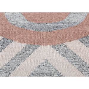 พรมขนสัตว์ทอลายเรียบอัลฮัมบรา สีเทาและสีดำ ลายเรขาคณิตนามธรรม ลายเส้นสี่เหลี่ยมผืนผ้าและลายทางสำหรับห้องโถง ADWL-13127-สำหรับใช้ในบ้าน - Product Image 3