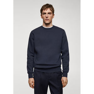 Sweatshirts et sweats à capuche à col rond 100% coton pour hommes Logo personnalisé à manches longues Motif solide pour l'automne - Product Image 1