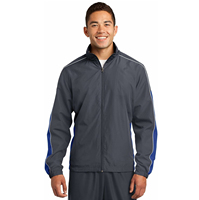 Vestes d'entraîneur en polyester avec capuche coupe-vent en nylon Impression de logo personnalisé sur le devant Blouson de printemps de grande taille