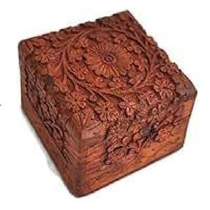 Boîte de rangement en bois antique faite à la main Rectangle conception d'avion écologique - Product Image 6