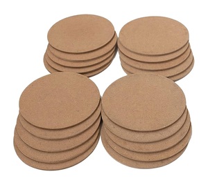 Island Paradise Sous-verres époxy en bois Acacia Rond fabriqué à la main écologique pin naturel bambou acacia rond carré en bois bois - Product Image 4