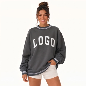 Custom <b>Mock</b> Neck Sweatshirt Mockneck Sweat <b>Shirt</b> Pullover Cotton Fleece Embroidery Logo <b>Jumper</b> Women Oversized Sweatshirt - Product Image 1