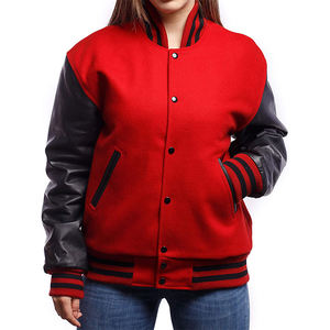 Veste universitaire personnalisée de haute qualité Vestes Letterman de style baseball d'équipe avec patch en chenille OEM Pakistan - Product Image 2