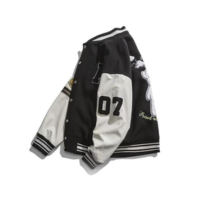 Patches en chenille personnalisés, vestes universitaires d'hiver en laine brodées Letterman, taille réelle, style hip hop, patchwork, impressions par sublimation - Product Image 6