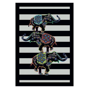 <b>RUGS</b> DEPOT LXDP-0787 Wholesale Charcoal Grey Contemporary Geometric Digital Printed Machine Washable Chenille Area <b>Rug</b> <b>Non</b> <b>Slip</b> - Product Image 1
