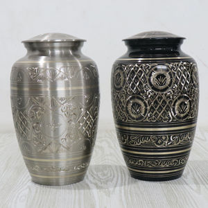 New Arrival Cremation Urn in Attractive Styles for Human <b>Ashes</b> Metal Handcrafted <b>Keepsake</b> Urn in Bulk Quantity by HHO - Product Image 2
