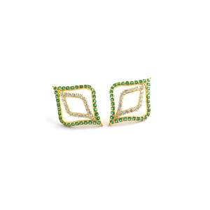 Pendientes de tuerca de mariposa de oro amarillo de 14K, Diamante Esmeralda natural, chapado en oro blanco, moda principal de 18K para compromiso, certificado IGI - Product Image 5