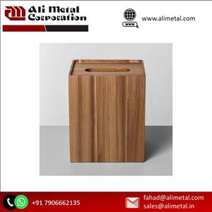 Caja de pañuelos de madera elegante, servilletero y dispensador de la más alta calidad para uso doméstico, servilletero decorativo de mesa elegante - Product Image 6