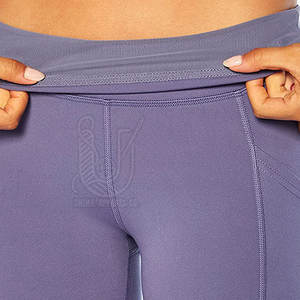 Pantalones de Yoga para Mujer de Alta Calidad con MOQ Bajo, Cintura Media Elástica, Diseño Sólido, Transpirables, Ecológicos y de Secado Rápido para Fitness - Product Image 4