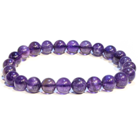 Vente en gros de bracelets en cristal de guérison naturelle à la mode en quartz rose plaqué argent élastique de 8mm chakra reiki poli