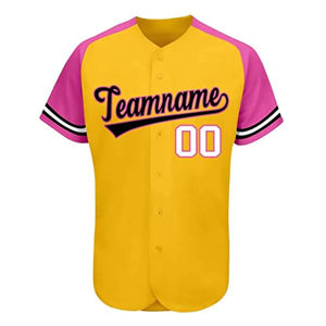 เสื้อเบสบอลมีกระดุมระบายผ้าโพลีเอสเตอร์ระบายอากาศได้ดีสำหรับ100% การแข่งขันของวิทยาลัยและชุดฝึกซ้อมตามสั่ง - Product Image 4