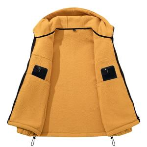 100% sudaderas con capucha de algodón para hombre, estilo informal de invierno, patrón sólido, impresión Digital frontal, servicio OEM disponible, teñido liso - Product Image 6