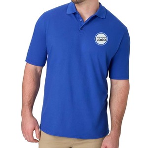 Chemises pour hommes à manches courtes avec imprimé sur la poitrine, rayures, évacuation de l'humidité, coupe décontractée, chemises polo pour hommes à col - Product Image 4
