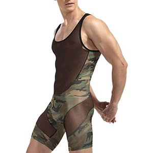 Lucha libre Singlets Sublimación completa con función elástica Venta al por mayor Lucha libre Singlet Traje de lucha profesional - Product Image 4