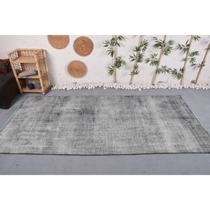 Alfombra de retazos y lana de poliéster gris moderna, rectángulo grande de 4,5x9,7 pies para entrada, sala de estar, dormitorio con respaldo de látex - Product Image 1
