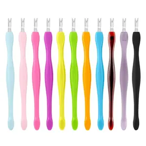 La petite usine de forme de flamme produit 3/32 outil de vernis à ongles multifonctionnel cuticule propre diamant poussoirs à ongles Bits - Product Image 1