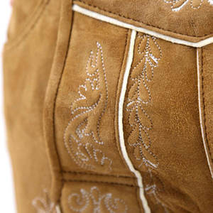 กางเกงหนังผู้ชายสไตล์ไฮสตรีทแบบสั่งทำลายสีทึบดีไซน์ใหม่ - Product Image 5