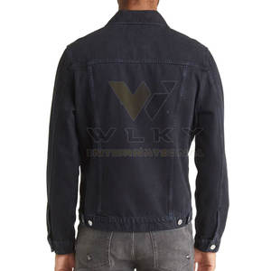 Veste en jean sur mesure pour homme, couleur unie, prix bas, meilleure vente - Product Image 2