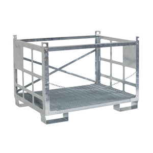 Steel gas cylinder pallet, hot-dip galvanized, for 12 gas cylinders with max. 300 mm - Product Image 2