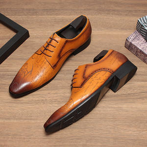 Chaussures de bureau en cuir véritable pour hommes avec semelle extérieure résistante à l'usure et semelle intérieure respirante, chaussures formelles - Product Image 3