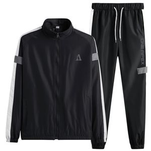 Chándal de moda para hombre, ropa de entrenamiento, ropa deportiva, cómodo, transpirable, informal, con cremallera, conjunto de chándal - Product Image 3